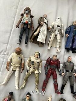 HUGE LOT of Star Wars Toys Action Figures 25-Figure Collection Luke Skywalker