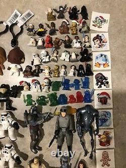 HUGE Star Wars Collectibles Lot Funko, Galactic Heroes, Micro Force, Etc