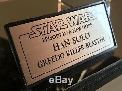 Han Solo Greedo Killer Blaster REAL VINTAGE MGC MAUSER -FULL METAL- Star Wars
