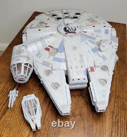 Hasbro Star Wars 2008 Legacy Collection Millennium Falcon HUGE Works- Incomplete