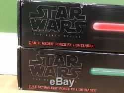 Hasbro Star Wars Black Series Force FX Lightsaber Darth Vader & Luke Skywalker