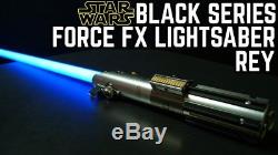 Hasbro Star Wars NEW Rey Blue Lightsaber Black Series Force FX Deluxe Light
