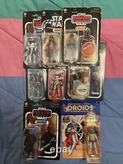 Hasbro Star Wars The Vintage Collection 3.75 Carded Action Figure Lot Of 8