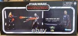 Hasbro Star Wars Vintage Collection Mandalorian The Rescue Set SDCC 4Pack InHand