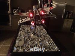 Huge 1/24 Studio Scale X-Wing Display Model Star Wars Lights Han Solo Falcon R2