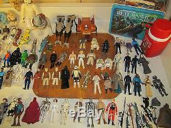 Huge Lot of Vintage Star Wars Figures Vehicles Comics Books Cards Games and MORE