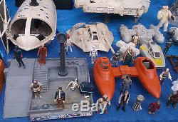 Huge Original Star Wars Collection Action Figure Vehicle Case Lot Kenner ESB VTG