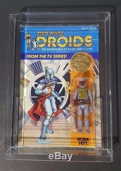 Kenner Star Wars Droids Boba Fett Bounty hunter 100% Complete on un-punched card