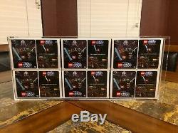 Lego Star Wars Sdcc Collectible Display Complete Set Of 6 Afa Case Very Rare