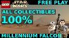 Lego Star Wars The Force Awakens Millennium Falcon 100 Gold Bricks Collectibles Locations