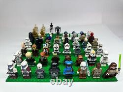 Lego star Wars minifigure Collection Lot of 50 Figurines Rebel Clone Storm Jedi