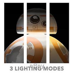 Life-Size Star Wars BB-8 Aluminum Floor Lamp LED Light Modes Force Awakens Prop