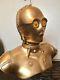 Life Size Star Wars Movie Bust C-3po Droid Gold Prop