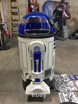 Life Size Star Wars R2D2 Cooler 11 With Optional Top and Original Paperwork