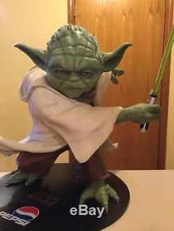 Limited edition life size Yoda statue (Pepsi) 70 Lbs, 44 Tall