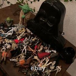Lot of Vintage Star Wars Action Figures! Kenner Vader Yoda Power of the Force