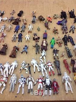 Lot of Vintage Star Wars Action Figures and Ships
