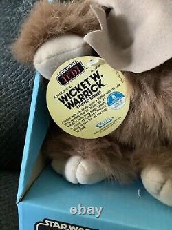 MINT VINTAGE Wicket The Ewok Plush Star Wars Return of the Jedi #99410