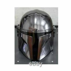 Mandalorian Steel Helmet, Star Wars Boba Fett Mandalorian Helmet, Medieval Helm