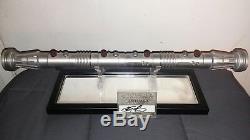Master Replicas Darth Maul Lightsaber Signature Edition (Signed by Ray Park)
