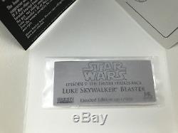 Master Replicas Luke Skywalker ESB Blaster LE Star Wars prop not EFX