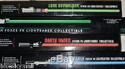 Master Replicas Star Wars Darth Vader Yoda Anakin and Luke 4 FX Lightsaber