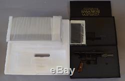 Master Replicas Star Wars Han Solo Blaster Replica Sw-160 Elite Artist Proof New