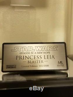 Master Replicas Star Wars Princess Leia Blaster! Rare Limited Edition #555/2500