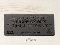 Master Replicas Thermal Detonator Star Wars ROTJ Limited Edition withShipping box