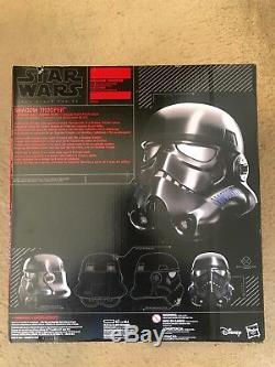 NEW! Rare! Star Wars Black Series Electronic SHADOW TROOPER REPLICA HELMET