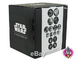 New Official Star Wars Line Art 16 Piece Dinner Set New In Gift Box