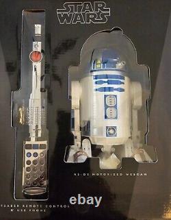 Nikko STAR WARS R2-D2 Motorized Remote WEB CAM R2D2 & Luke Skywalker Lightsaber
