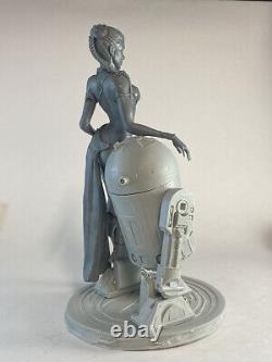 Princess Leia metal bikini slave R2D2 resin garage model kit star wars 1/10