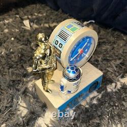 R2 D2 three CPO talking alarm clock from 1980 Bradley