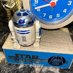 R2 D2 three CPO talking alarm clock from 1980 Bradley