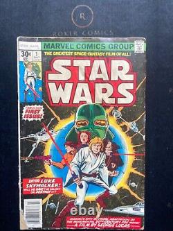 RARE GD+ Star Wars #1 (1977) Marvel Comics 1st Printing (KEY ISSUE)