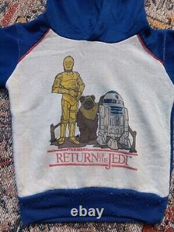 RARE Vintage 1983 Star Wars Kids Hoodie Promo Collectible Return Of The Jedi