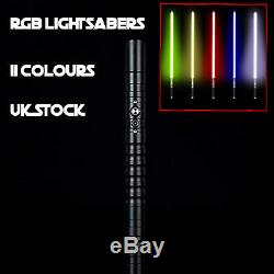 RGB 11 Colours Professional Dueling Metal Hilt Lightsaber Jedi Sith Vibrate SFX