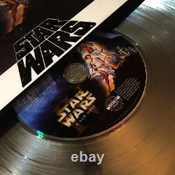 STAR WARS A NEW HOPE DVD Movie Award Vinyl LP Record GEORGE LUCAS DARTH VADER