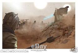 STAR WARS Celebration No Country for old Men Benjamin Carre Obi Wan Art Print