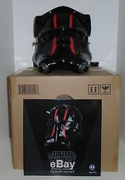 STAR WARS TFA FIRST ORDER SPECIAL FORCES TIE FIGHTER PILOT HELMET Anovos 11 NEW
