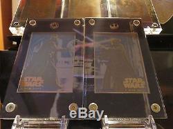 STAR WARS TRILOGY 24K GOLD CARD Complete Set 19 Cards RARE! Carrie Fisher Hamill