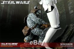 Sideshow Star Wars Ewoks Vs Stormtrooper Poly Stone Statue New