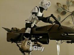 Sideshow collectibles 1/6 Star Wars SCOUT TROOPER AND SPEEDER combo