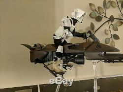Sideshow collectibles 1/6 Star Wars SCOUT TROOPER AND SPEEDER combo
