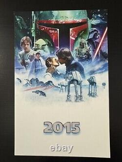 Star WarsT Unreleased 3D EXCLUSIVE Poster Cards (Episodes I-VI) Set