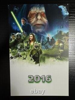 Star WarsT Unreleased 3D EXCLUSIVE Poster Cards (Episodes I-VI) Set