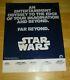 Star Wars 1977 Original Handbill Mini Poster Rare