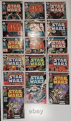 Star Wars # 1-27 Marvel Comics 1977 lot set run of 16 All Whitman's