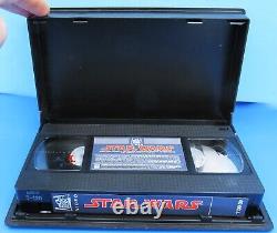 Star Wars ANH VIDEO RENTAL Cassette Tape VCR Library'82 vtg Movie BOX Serial #s